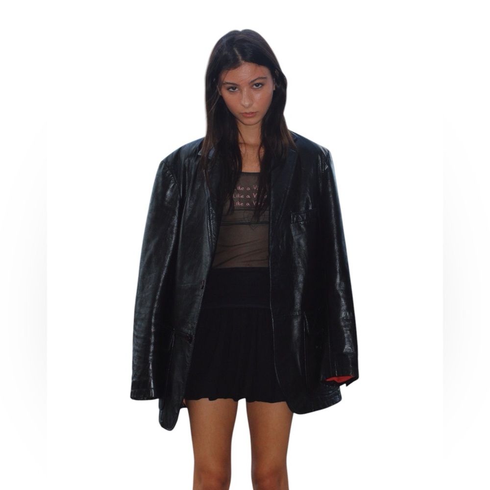 Sixty/miss sixty unisex genuine leather jacket.